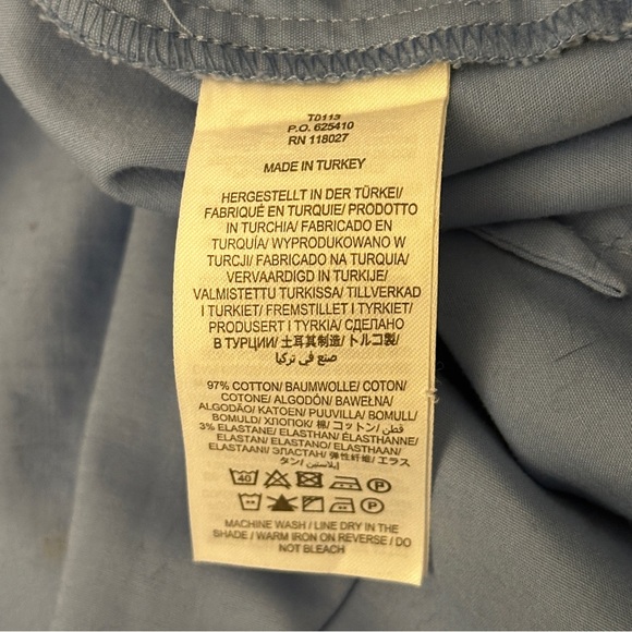 BODEN Blue Pants Size 12 Regular Trousers, Powder Blue Chinos - Picture 12 of 16